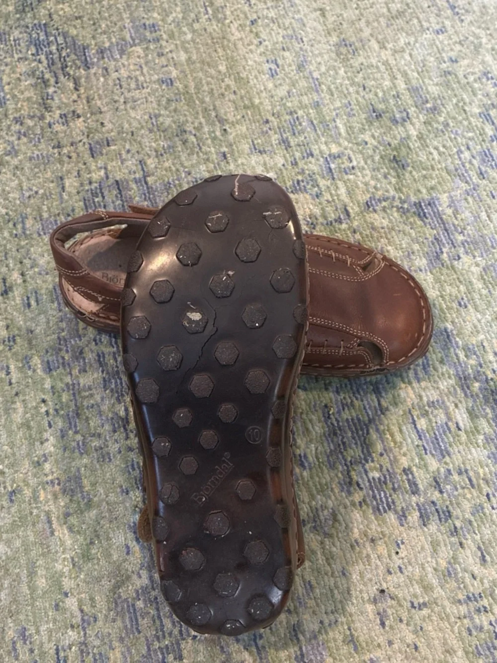 Brown Leather Men’s Fisherman Sandals